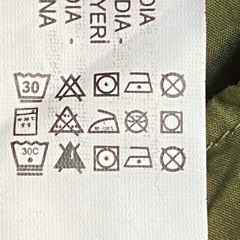 Zara Olive Patchwork V-Neck Tiered Midi Dress - Picture 15 of 16